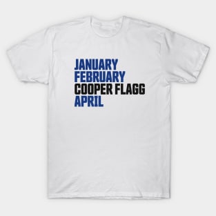 Cooper Flagg Calendar T-Shirt